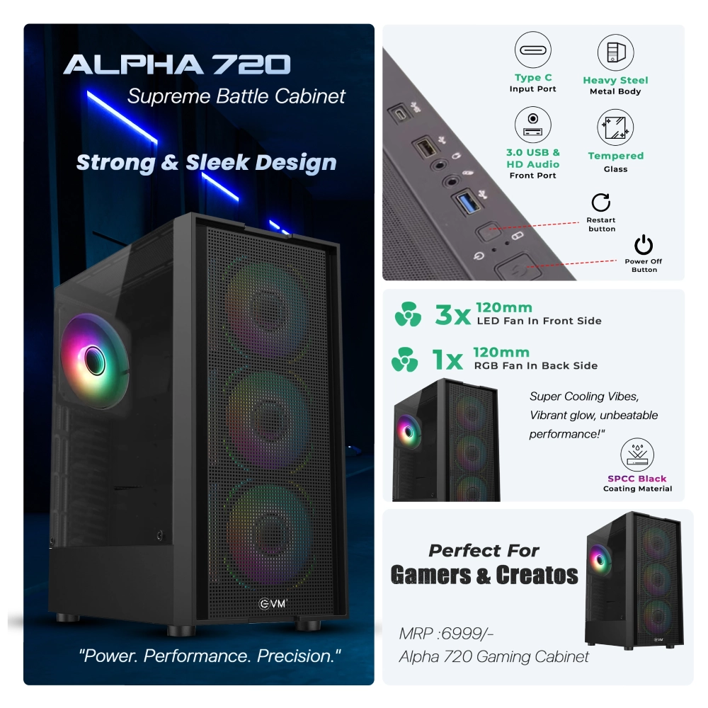 EVM Gaming Cabinet Alpha-720 view 3